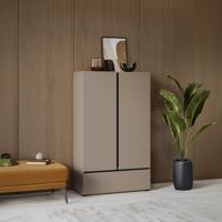 Home365 Linnenkast Crotone - Taupe - 2-Deurs met Lade