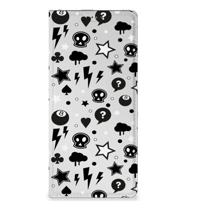 Mobiel BookCase OPPO X6 Pro Silver Punk Mobiel BookCase OPPO X6 Pro Silver Punk
