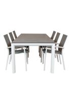 Qopps Cibba tuintafel met Waldi stapelbare tuinstoel