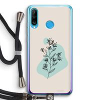 Violets are blue: Huawei P30 Lite Transparant Hoesje met koord