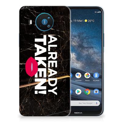 Nokia 8.3 | Siliconen hoesje | met naam Already Taken Black