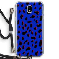 Blue Leopard: Samsung Galaxy J5 (2017) Transparant Hoesje met koord