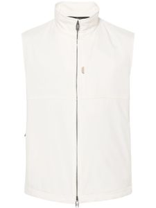 Brioni gilet matelassé à design imperméable - Blanc