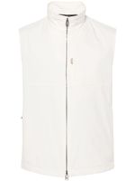 Brioni gilet matelassé à design imperméable - Blanc - thumbnail