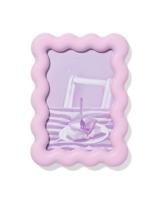 HEMA Fotolijst 10x15cm lila hout golvend (lila)