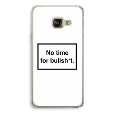 No time: Samsung A3 (2017) Transparant Hoesje