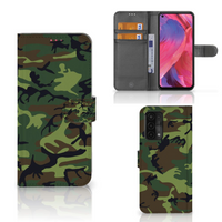 OPPO A54 5G | A74 5G | A93 5G Telefoon Hoesje Army Dark