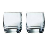 Whisky tumbler glazen - 6x - Vigne serie - transparant - 310 ml