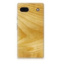 Google Pixel 6A Bumper Hoesje Licht Hout