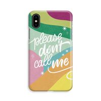 Don't call: iPhone X Volledig Geprint Hoesje