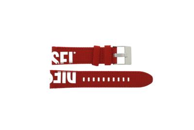Horlogeband Diesel DZ4620 Nylon/perlon Rood 22mm