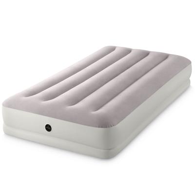 Intex prestige mid-rise luchtbed met usb pomp - eenpersoons