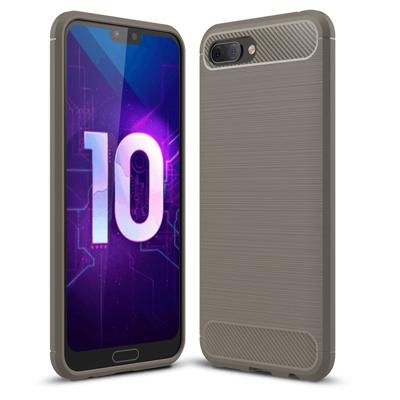 Geborsteld textuur Carbon Fiber schokbestendig TPU Case voor Huawei Honor 10 (grijs) Geborsteld textuur Carbon Fiber schokbestendig TPU Case voor Huawei Honor 10 (grijs)