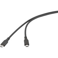 Renkforce USB-kabel USB 4.0 USB-C stekker 1.00 m Zwart RF-6830438