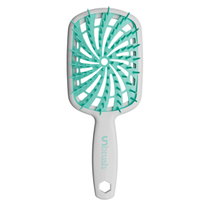 UNbrush Detangling Hair Brush Plus White Mint Swirl