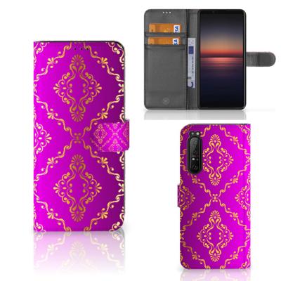 Wallet Case Sony Xperia 1 II Barok Roze