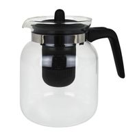 Glazen theepot met infuser 1,5 liter - thumbnail