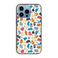Kleurrijke katten: iPhone 13 Pro Max Biologisch afbreekbaar hoesje