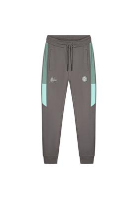 Malelions Sport Transfer Trackpants MS1-AW23-17-205 Grijs / Mint Groen-XXL maat XXL