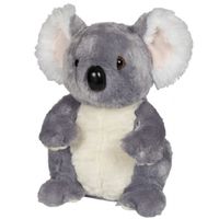 Pluche grijze koala knuffel 30 cm speelgoed - thumbnail