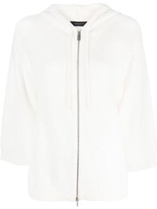 Fabiana Filippi hoodie à manches trois quarts - Blanc