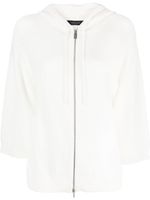 Fabiana Filippi hoodie à manches trois quarts - Blanc