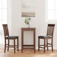 Barkrukken met kussens 2 stuks Bruin massief hout rubber