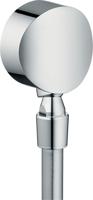 Hansgrohe FixFit muuraansluitbocht S met terugslagklep en kogelgewricht, chroom Hansgrohe FixFit muuraansluitbocht S met terugslagklep en kogelgewricht, chroom
