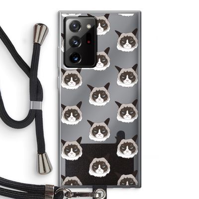 It's a Purrr Case: Samsung Galaxy Note 20 Ultra / Note 20 Ultra 5G Transparant Hoesje met koord