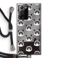 It's a Purrr Case: Samsung Galaxy Note 20 Ultra / Note 20 Ultra 5G Transparant Hoesje met koord