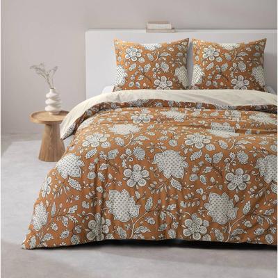 Leen Bakker - Dekbedovertrek May - Terra/bruin - 240x200/220 Cm - Katoen - Beige