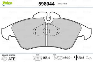 Valeo Remblokset 598044