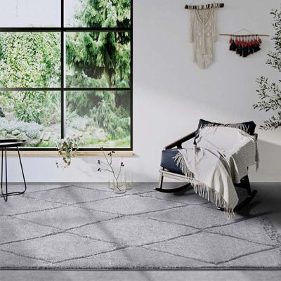 Vloerkleed Perrotin Lichtgrijs 200x280 Cm Hoogpolig Elle Decoration - Dekbed-Discounter.nl