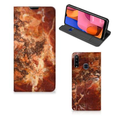 Samsung Galaxy A20s | Standcase | Marmer Bruin