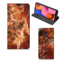Samsung Galaxy A20s | Standcase | Marmer Bruin