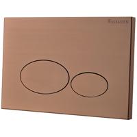 Wiesbaden X32 Geborsteld Koper Drukplaat voor Inbouwreservoir