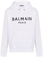 Balmain hoodie à logo imprimé - Blanc - thumbnail