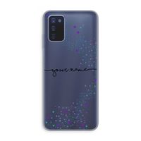 Sterren: Samsung Galaxy A03s Transparant Hoesje