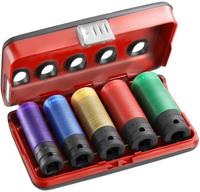 Facom set van 5 alu doppen 15 mm - 22 mm in dbox - nsi.5lpb