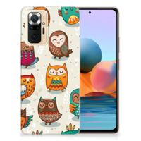 Xiaomi Redmi Note 10 Pro | TPU Hoesje | Vrolijke Uilen
