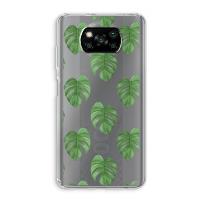 Monstera leaves: Xiaomi Poco X3 NFC Transparant Hoesje