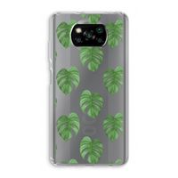 Monstera leaves: Xiaomi Poco X3 NFC Transparant Hoesje