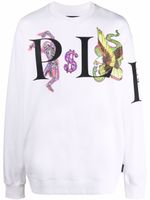 Philipp Plein sweat en coton à imprimé graphique - Blanc - thumbnail