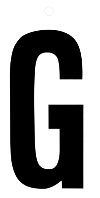 Metafranc Plakletter 100Mm Zwart G - WU0510120