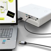 Goobay DisplayPort naar DisplayPort Kabel - 2m - Grijs - thumbnail