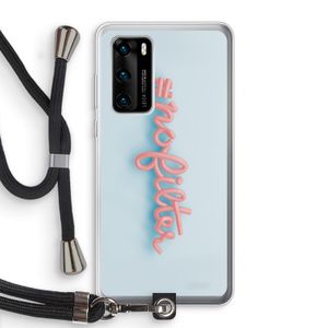 #nofilter: Huawei P40 Transparant Hoesje met koord