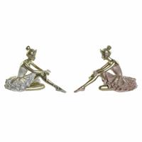 Decoratieve figuren DKD Home Decor Rumbadanseres Hars (2 pcs) (13.5 x 7.5 x 9 cm)