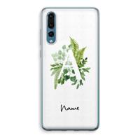 Green Brush: Huawei P20 Pro Transparant Hoesje - thumbnail