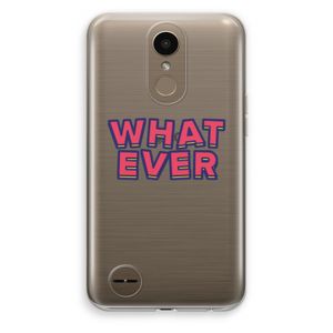 Whatever: LG K10 (2017) Transparant Hoesje