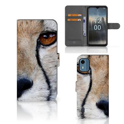 Nokia C12 | Telefoonhoesje | Met pasjeshouder | Cheetah